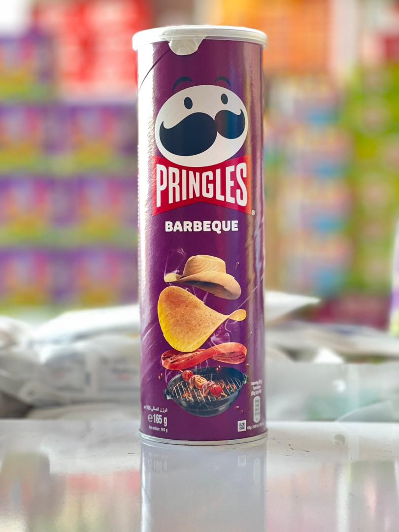 چیپس پرینگلز بنفش با طعم باربیکیو 165 گرمی pringles