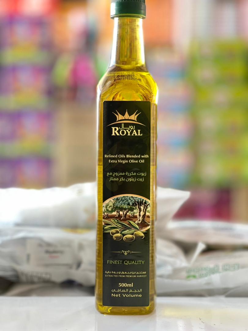 روغن زیتون نیم لیتر پلاستیک مارک رویال اصلی 500میلی لیتر