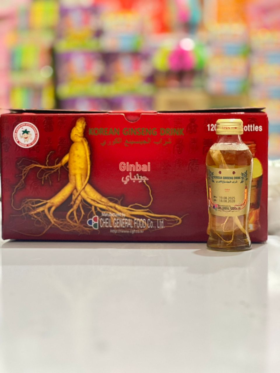نوشیدنی جنسینگ شیشه ای ون کی سام ( WON KI SAM )- پک 10تایی